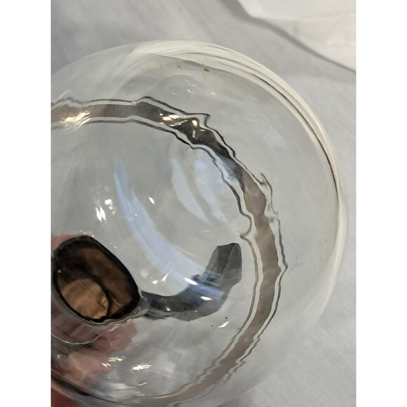 MCM Individual Carafe Glass Coffee Carafate Vintage Gold Inland Glass Co. - Picture 6 of 10